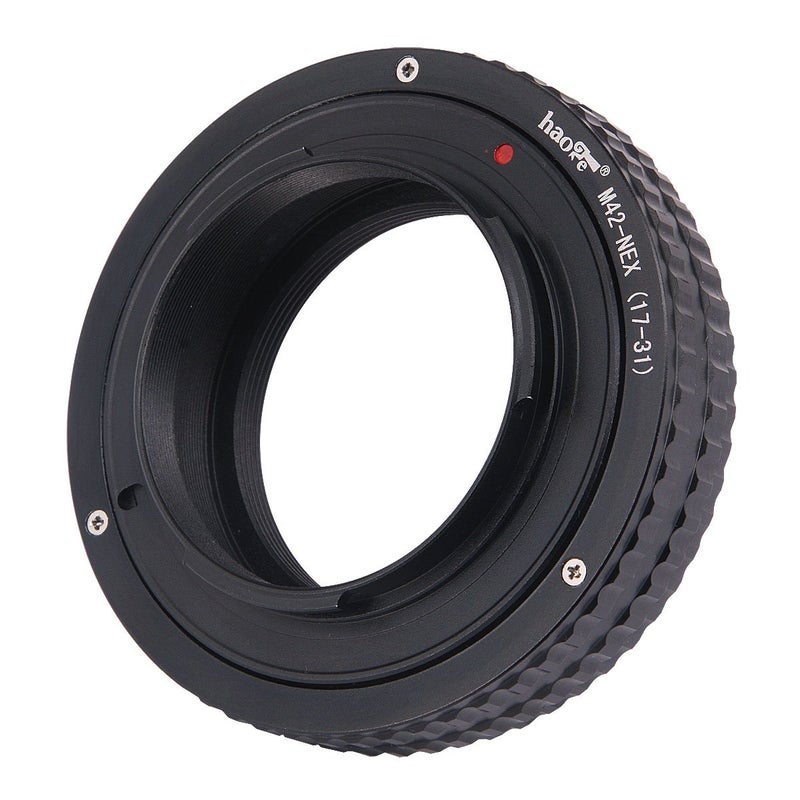 Haoge Macro Focus Lens Adapter Built-in 17mm-31mm Focusing Helicoid for M42 42mm Screw Mount Lens to Sony E-Mount NEX Camera a5000 a5100 a6000 a6400 a6500 A7 A7R A7S A7II A7RII A7SII A7III A7RIII A9 - Image 4
